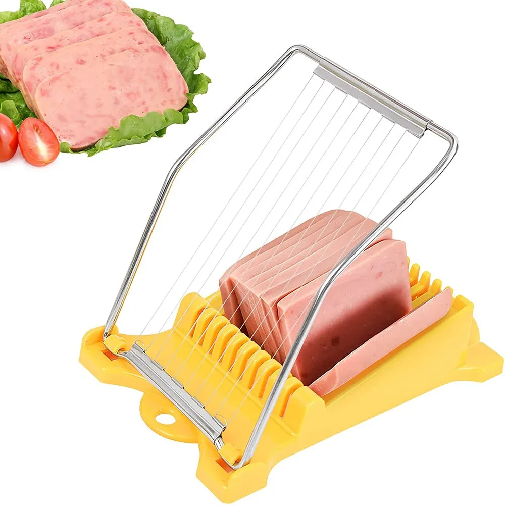 1pc, Multifunctional Luncheon Meat Cutter, Stainless Steel Egg Cutter,  Cutting 10 Pieces For Fruit Onion Soft Food Roast Legs, Egg Slicer Luncheon  Meat Slicer - Egg Cutter Multipurpose Dinner Breakfast Stainless Steel